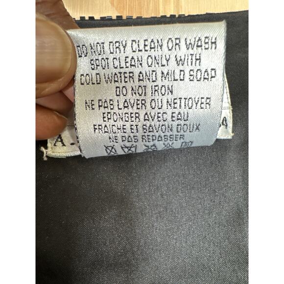 Adrianna Papell Evening Jacket Black Gold Sequin Beaded Silk Size M Vintage Glam - Picture 5 of 6